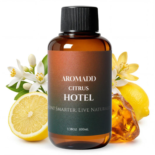 Aromadd Citrus Hotel Diffuser Oil bottle ready for home fragrance use