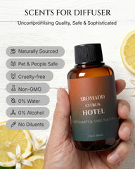 Aromadd Citrus Hotel Diffuser Oil packaging showcasing premium design