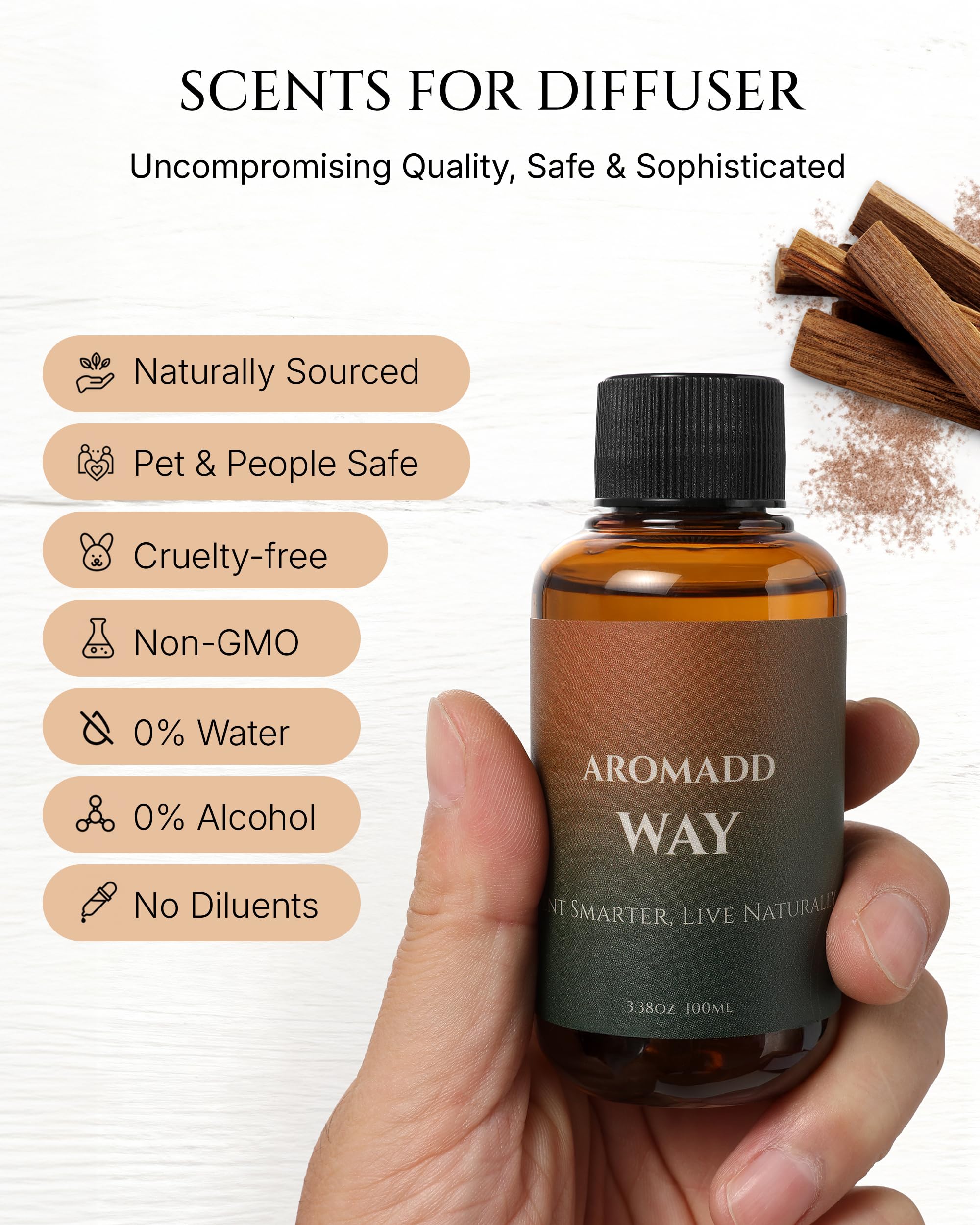 AROMADD Way Diffuser Oil luxury-inspired scene evokes hotel serenity