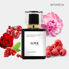 aromapassions LOVE bottle pour captures smooth application and even scent release.