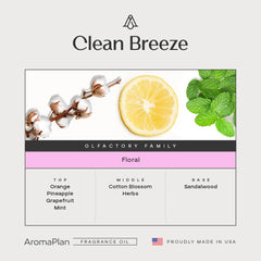 AROMAPLAN Clean Breeze diffuser setup demonstrates versatile use in living spaces.