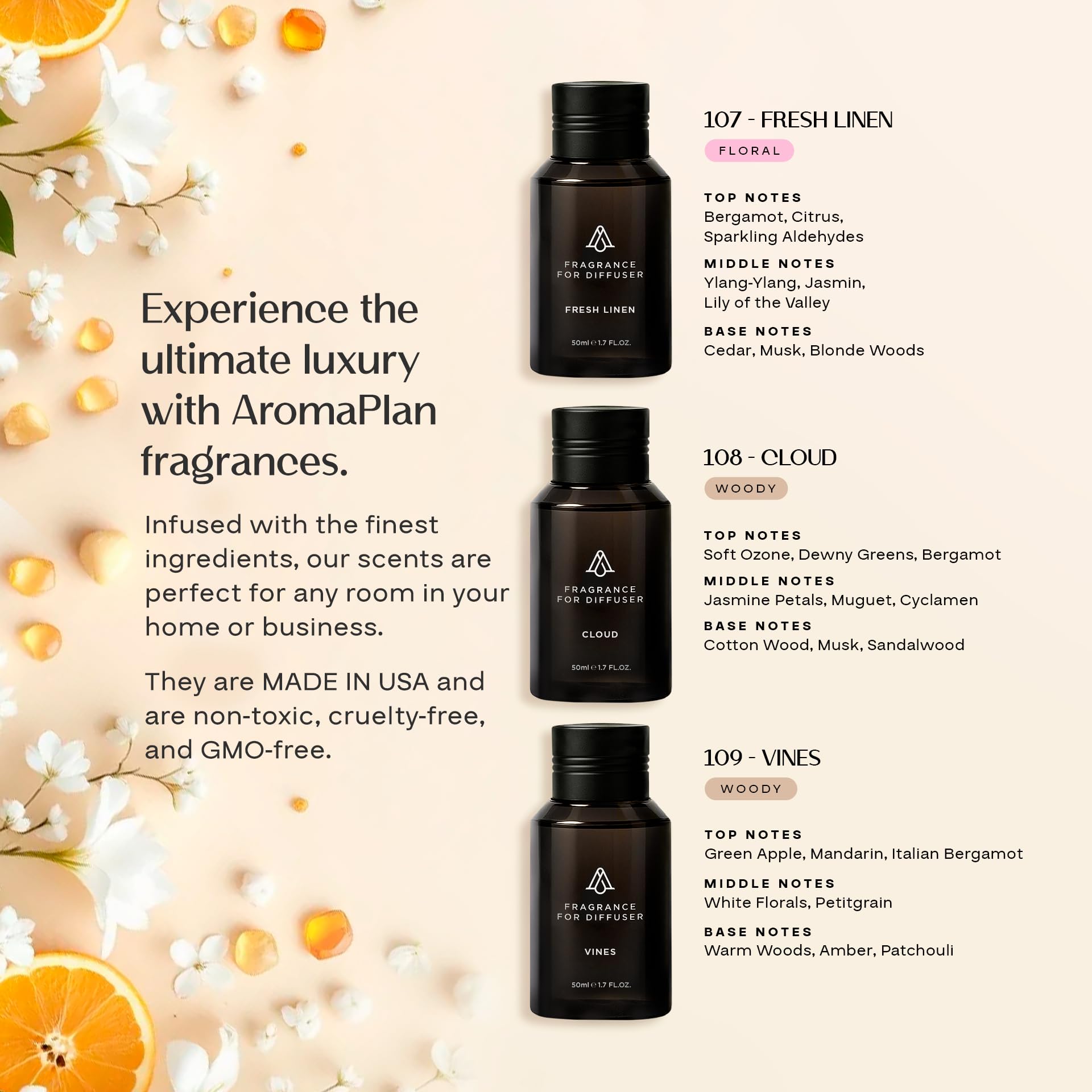 AROMAPLAN Cloud diffuser oil creates airy, soothing rooms