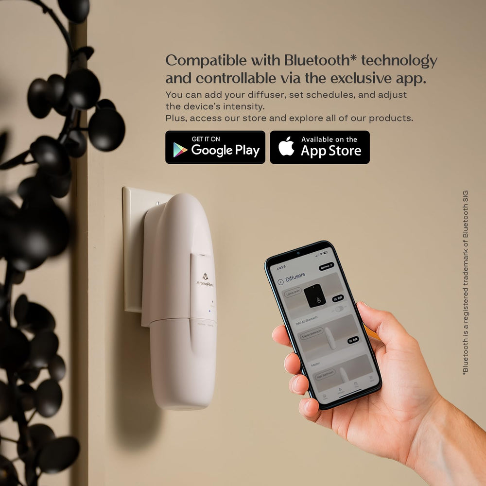 AROMAPLAN energy-efficient diffuser using minimal oil per hour