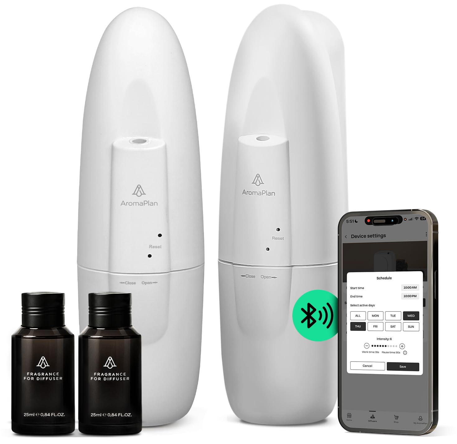 AROMAPLAN plug-in diffuser dual-pack for long-lasting fragrance in large rooms