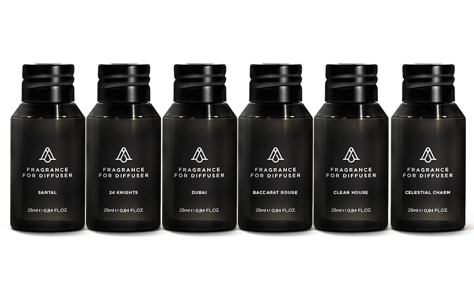 AROMAPLAN Santal bottle diffuser oil creates a warm, inviting living room scent