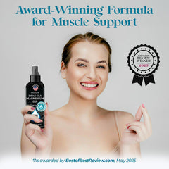 Close-up shows skin softness and a healthy glow after application