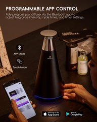AROMASOUL 10000mAh rechargeable battery enables longer wireless operation.