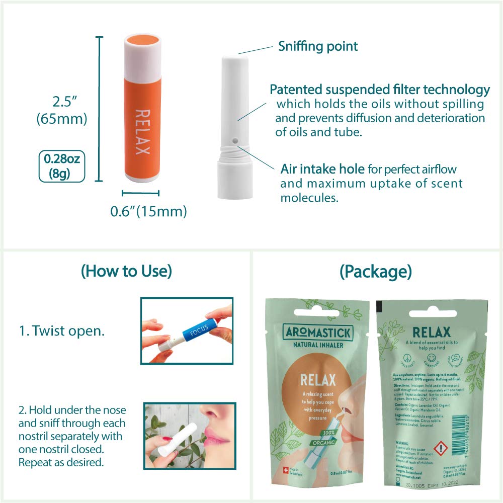 AromaStick patented structure highlights long-lasting freshness up to six months.