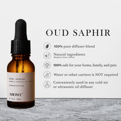 Aromatech Oud Saphir diffusing in action offers hotel-inspired ambiance.