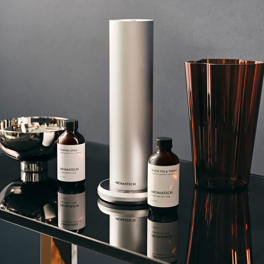 AromaTech Pumpkin Spice diffuser setup creates warm, inviting notes