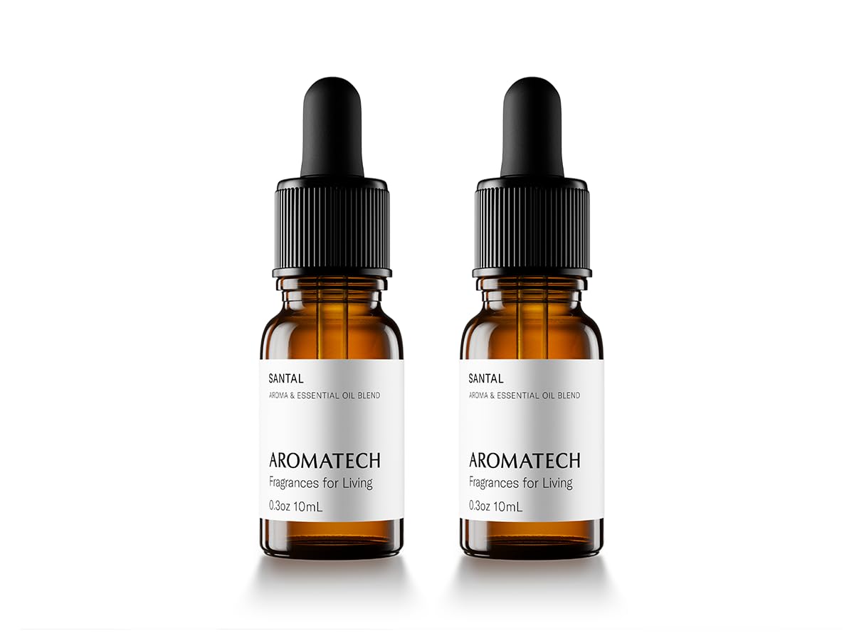 AromaTech Santal diffuser oil 2-pack bottle for inviting ambience and versatile diffuser use