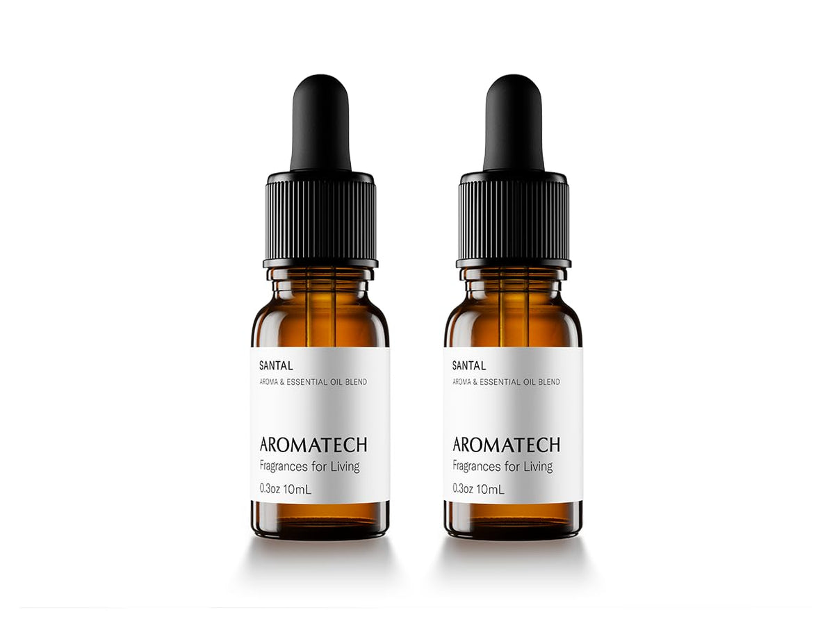 AromaTech Santal diffuser oil 2-pack bottle for inviting ambience and versatile diffuser use