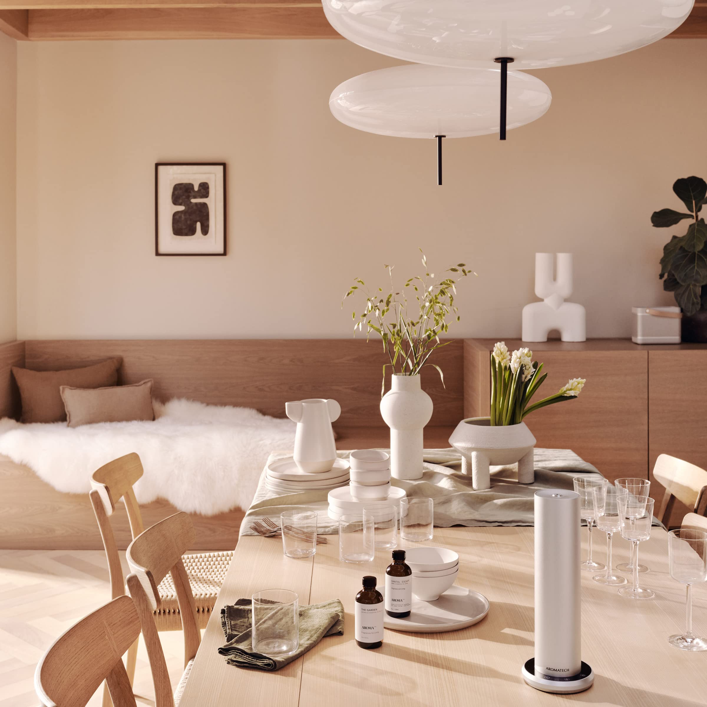 AromaTech The Garden diffuser releasing a refined scent for ambience.