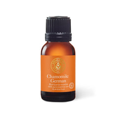 Aromatics International chamomile 18ml bottle close-up for diffusion and relaxation.