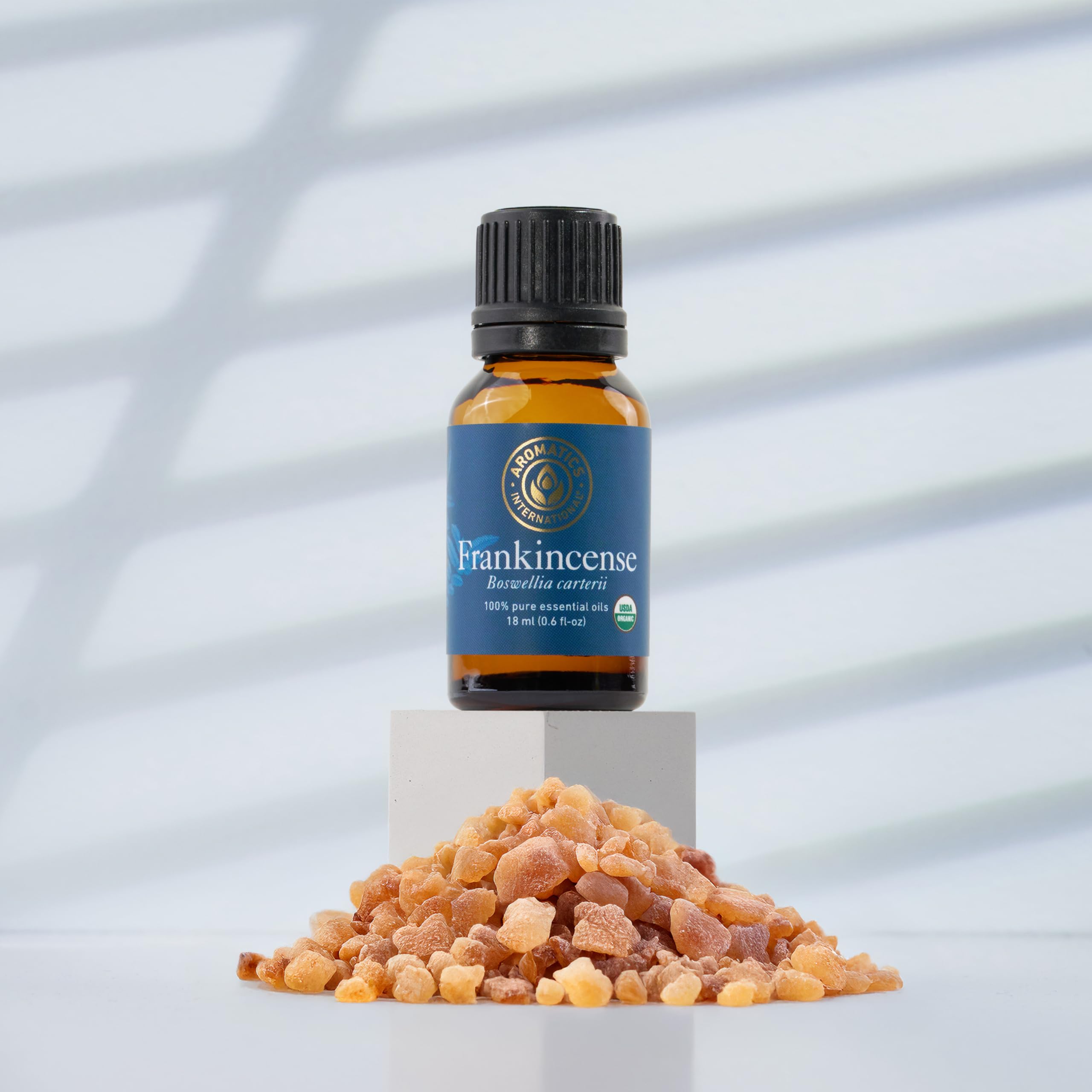 Aromatics International Frankincense Oil skincare routine application.