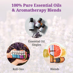 Aromatics International larch-tamarack oil bottle closeup, premium quality and organic sourcing emphasized.