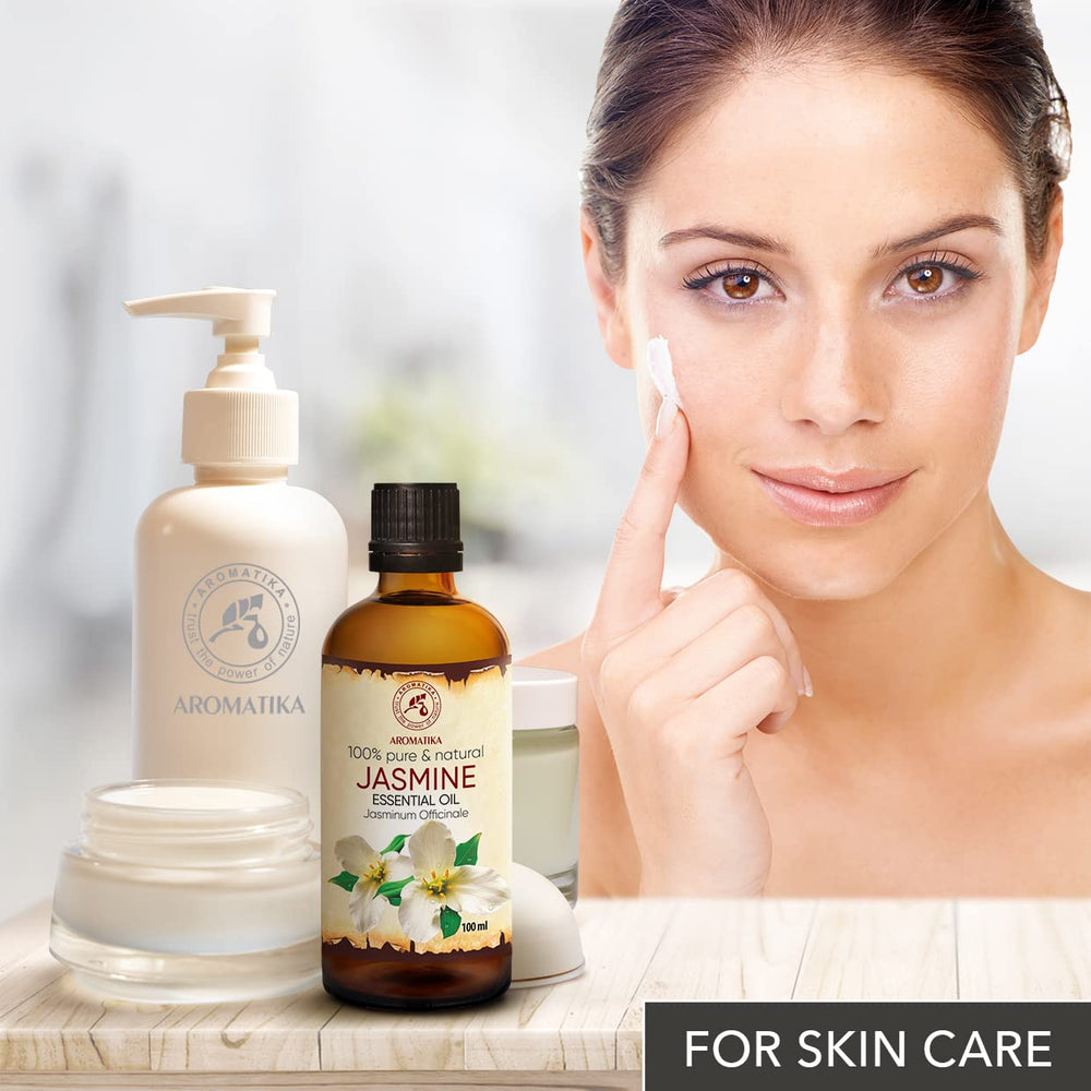 AROMATIKA Jasmine Essential Oil spa-ambiance enriches yoga or meditation spaces.