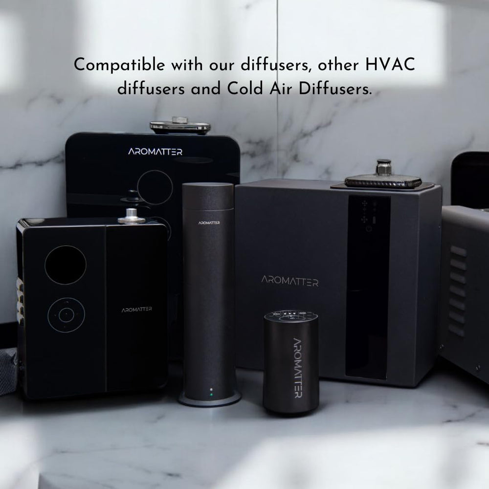 Aromatter cold-air diffuser compatibility supports versatile room use.