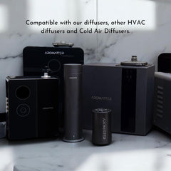 Aromatter cold-air diffuser compatibility supports versatile room use.