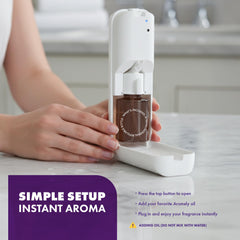 AROMELY ARO Bliss Diffuser cold air micro-mist diffusion preserves aroma quality.