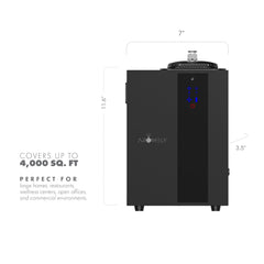 AROMELY black diffuser fits modern homes and workspaces.