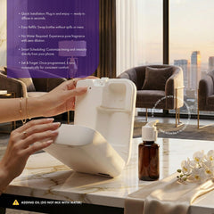 AROMELY diffuser office setup with up to 1000 sq ft coverage