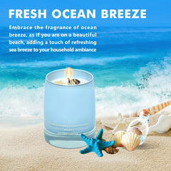 AROZEN Ocean Scented Candle gift box showing ready-to-gift presentation