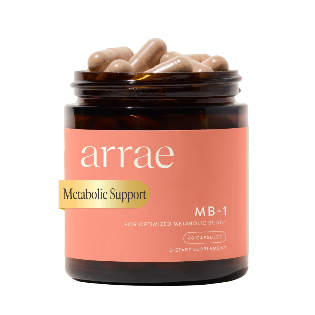 Arrae MB-1 bottle front view highlighting natural appetite support