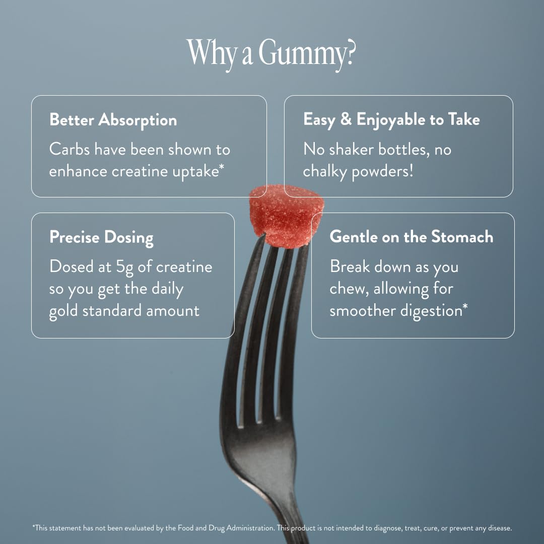 Arrae Tone Gummies in hand, convenient creatine for busy schedules.
