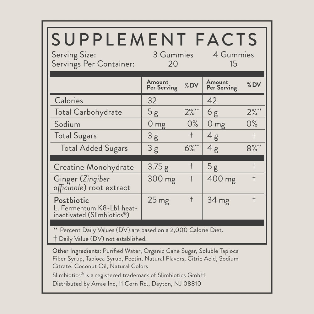 Arrae Tone Gummies apple-flavored chews paired with a fitness plan