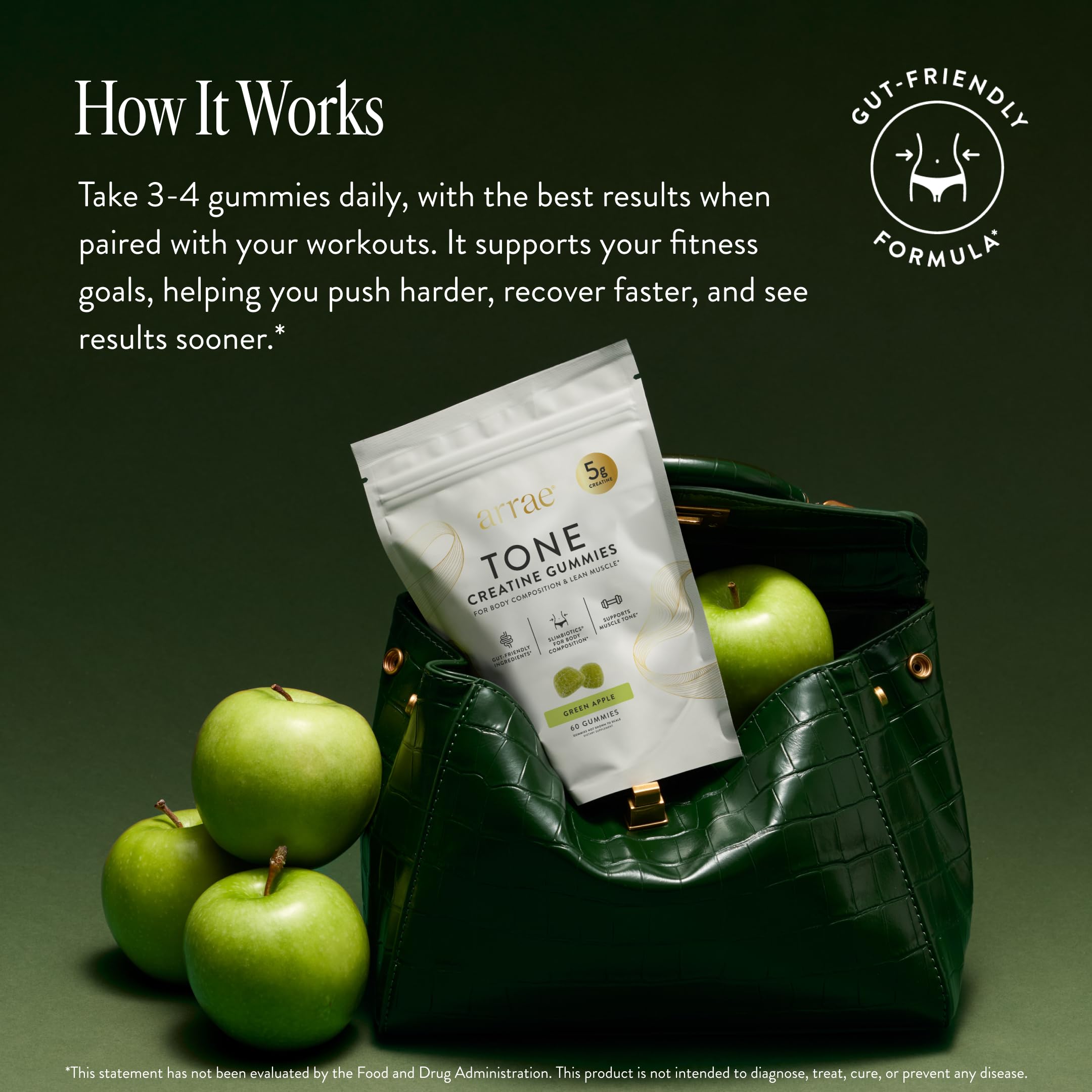 Arrae Tone Gummies close-up texture showing chewy consistency and vibrant color