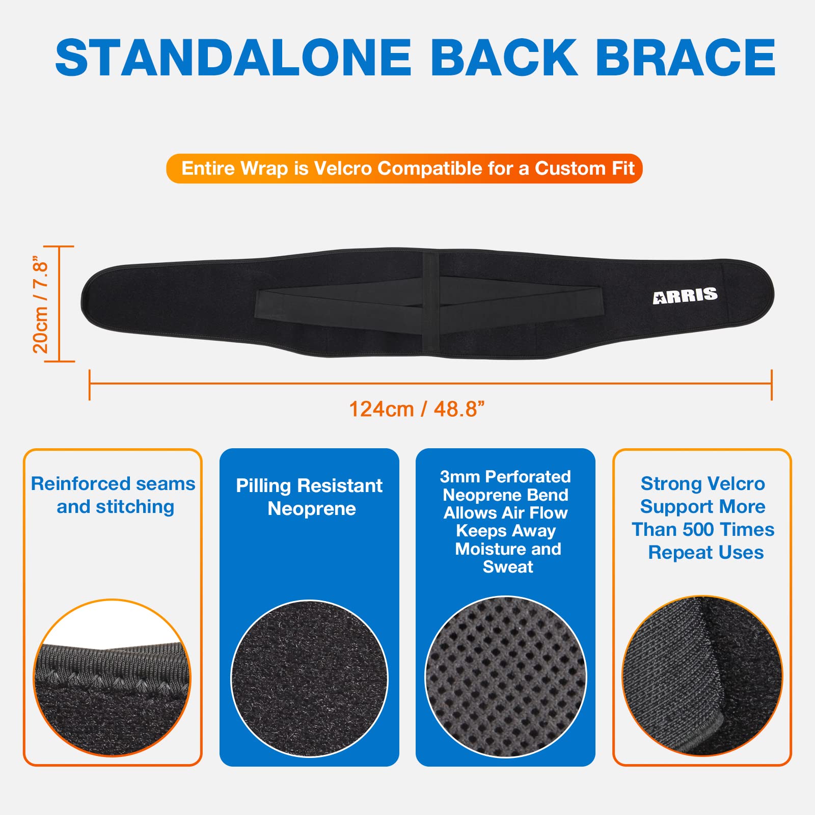ARRIS double-pull straps provide secure compression.