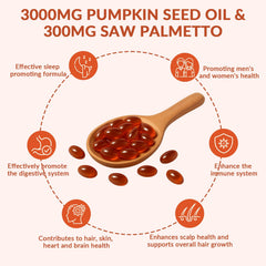 ARSYCHLL closeup of pumpkin seed oil capsules for easy swallowing.