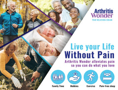 Close-up of Arthritis Wonder cream texture for non-greasy absorption.