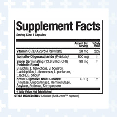 Arthur Andrew Medical Syntol capsules close-up highlighting probiotic capsules and enzymes for gut balance