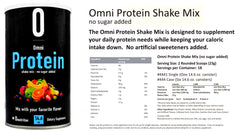 Artist Unknown Omnipro Protein Shake Mix scoop illustrating easy, measured servings.