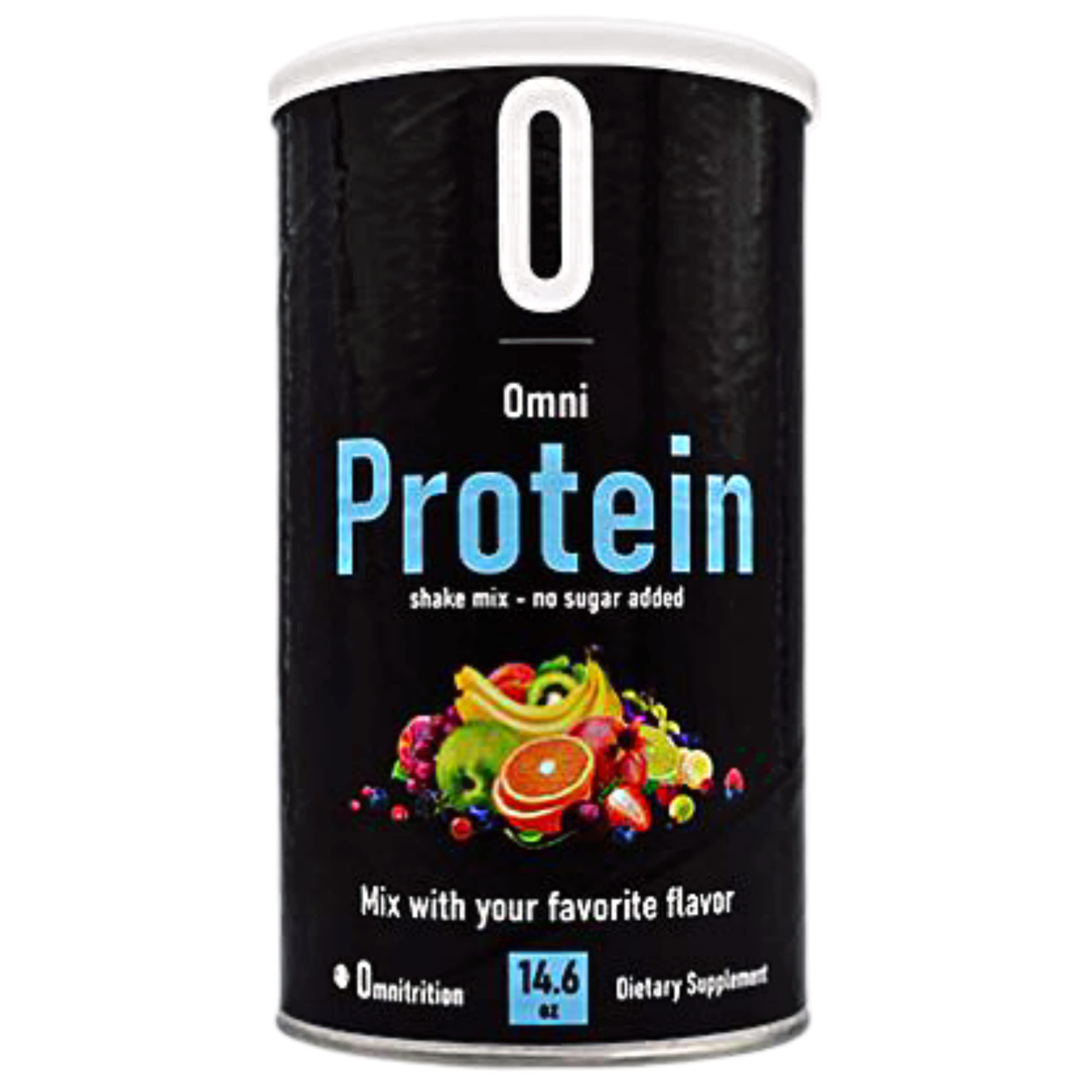 Artist Unknown Omnipro Protein Shake Mix tub with unflavored formula for versatile shakes.