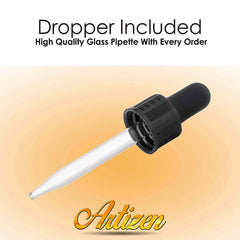 Artizen Spruce essential oil glass bottle in sunlight preserves purity.