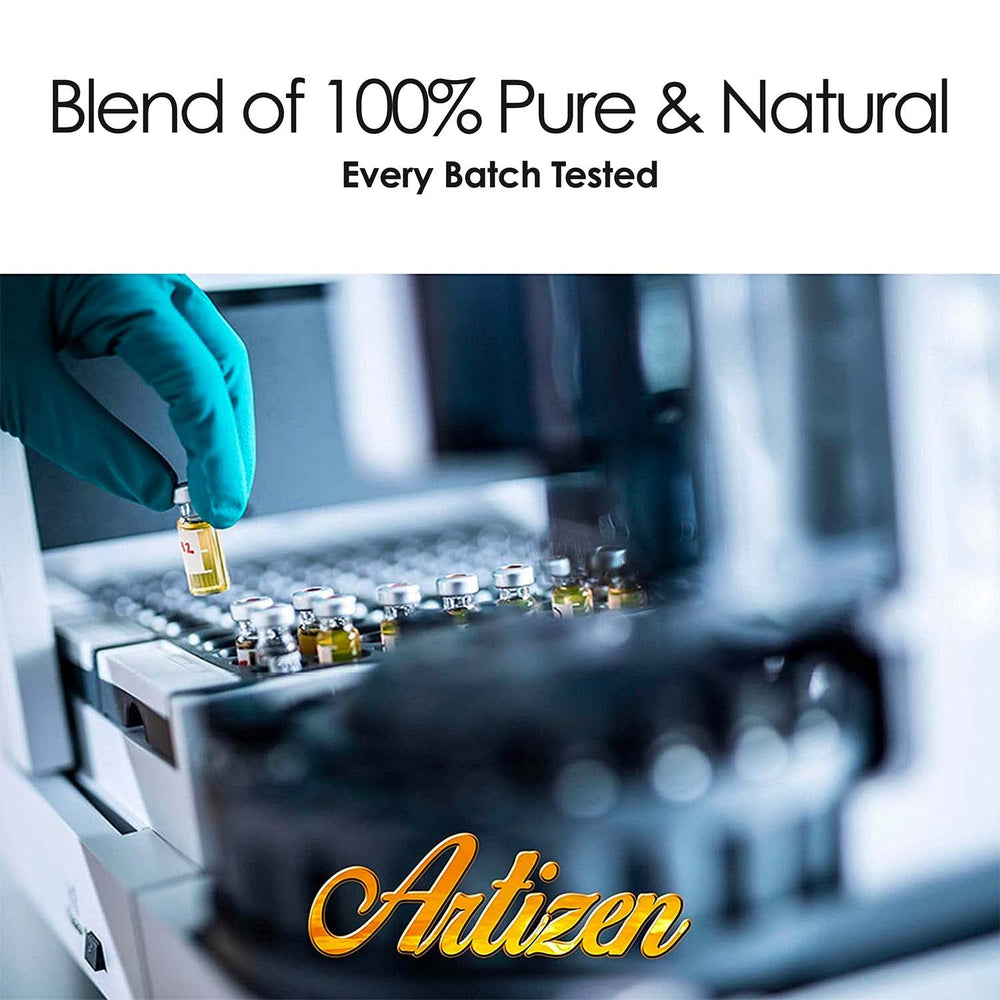 Artizen Spruce essential oil diffuser-ready setup for relaxing aroma.