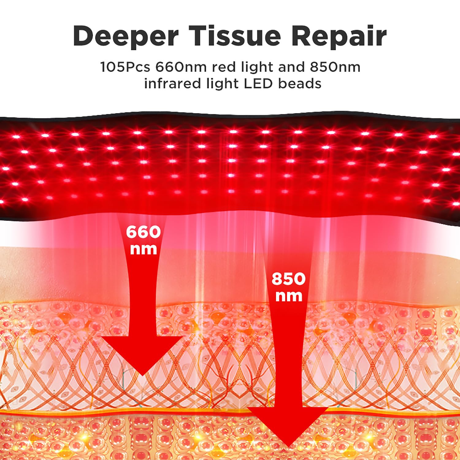 ARWROS Red Light Belt vibration levels provide soothing massage during therapy.