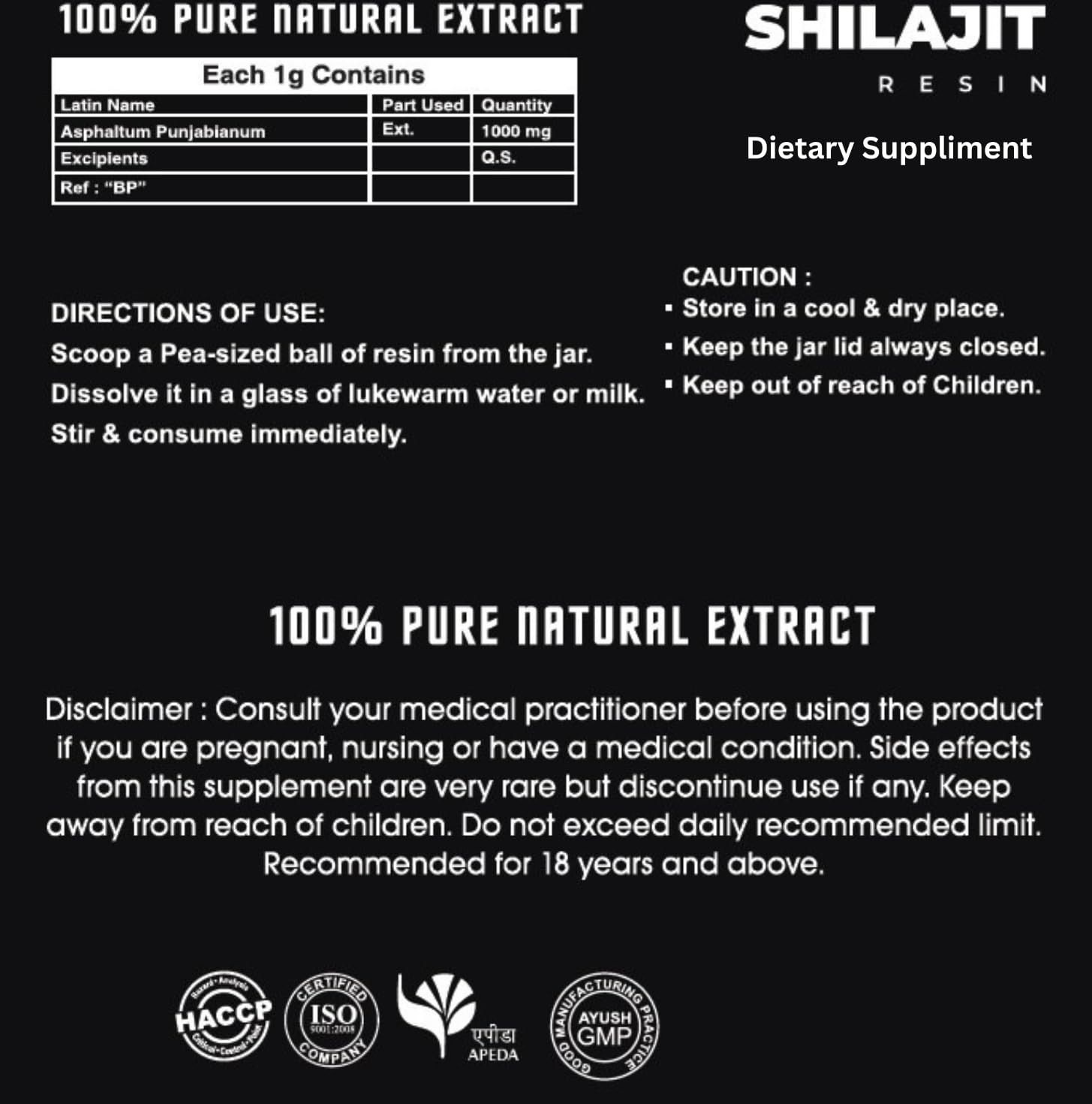Aryan Surya Shilajit resin on counter with natural light daily use.