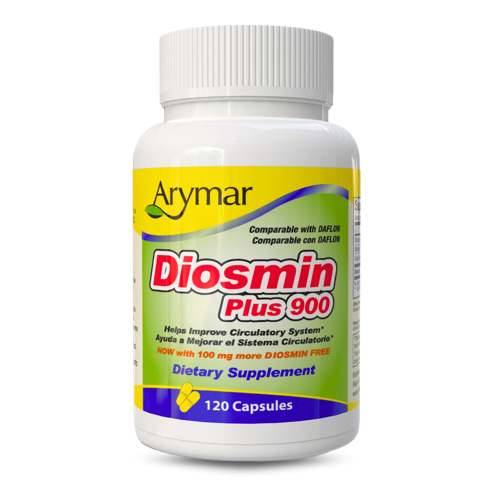 Arymar Diosmin Plus 900 bottle highlighting premium circulatory support