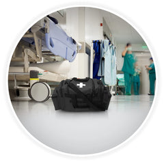 ASA TECHMED First Aid Responder Bag orange variant boosts conspicuity in busy settings.