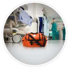 ASA TECHMED First Aid Responder Bag orange adjustable shoulder strap for versatile carrying