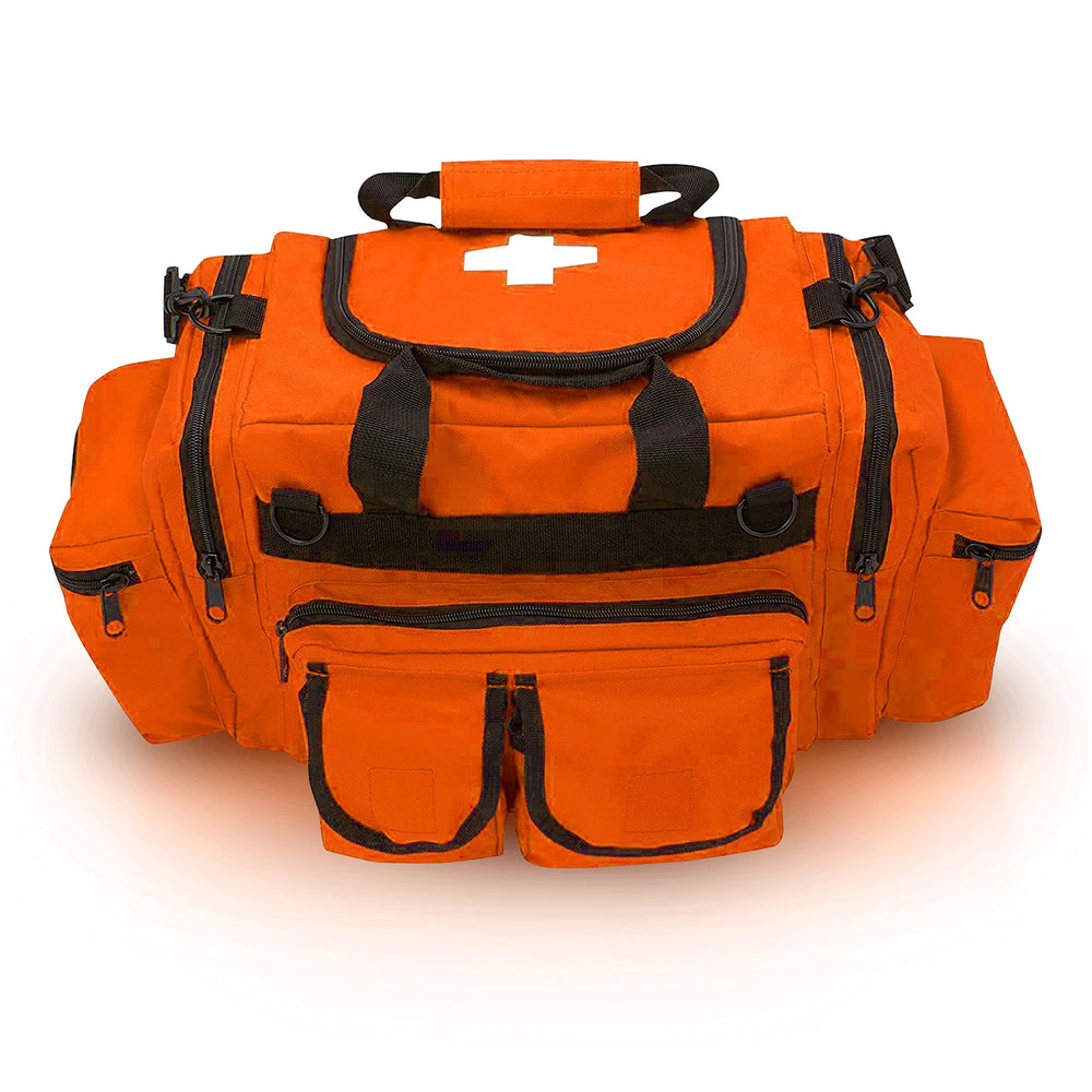 ASA TECHMED First Aid Responder Bag orange top carry handle for easy transport during incidents