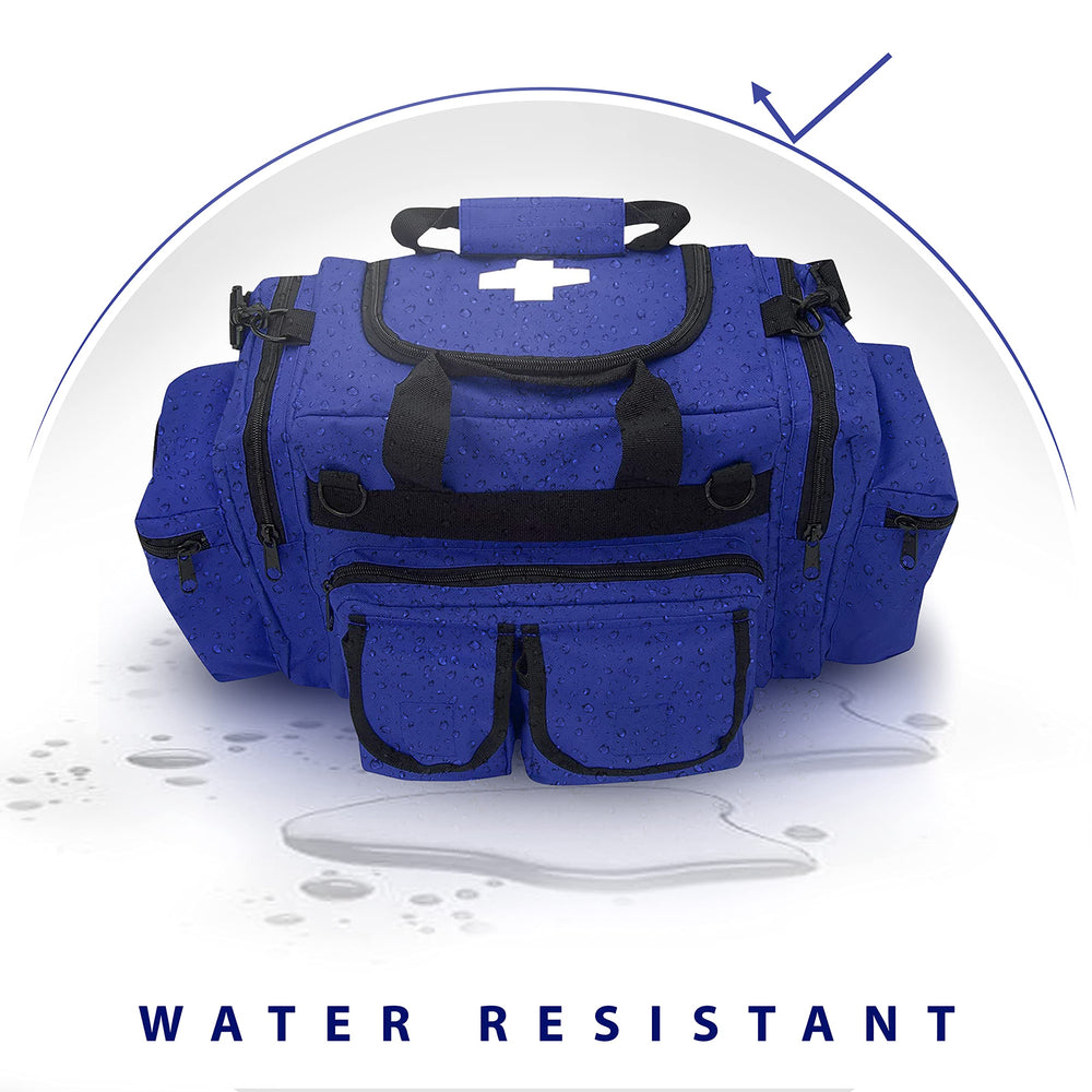 ASA TECHMED bag blue quick-access zipper flap for fast equipment access