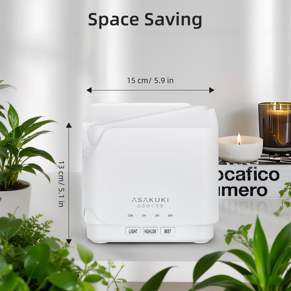 ASAKUKI diffuser doubles as a gentle night light for calm evenings.