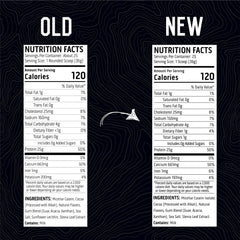 Ascent Casein Gluten-free label on packaging indicating allergen-friendly protein
