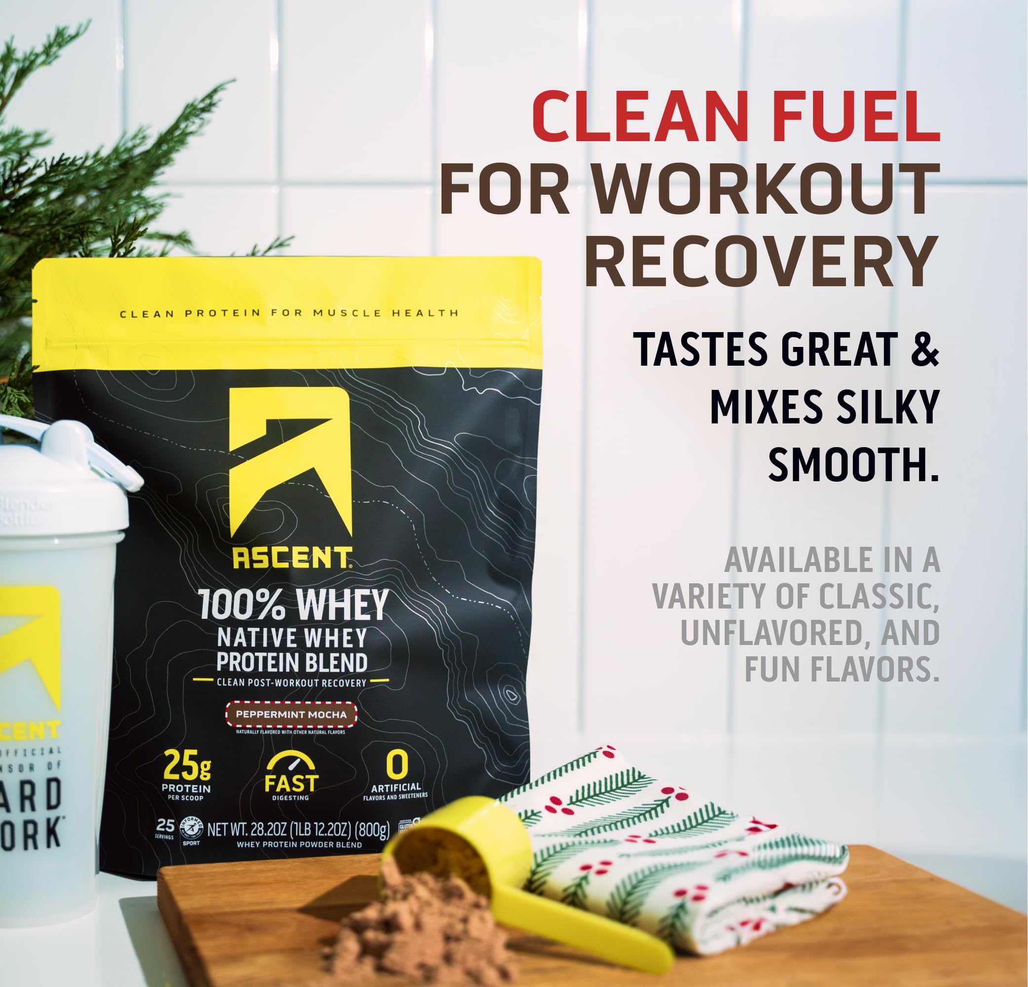 Ascent gluten-free Informed Choice label signals clean ingredients