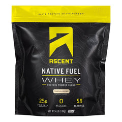 Ascent whey powder dissolves smoothly in water for a shake